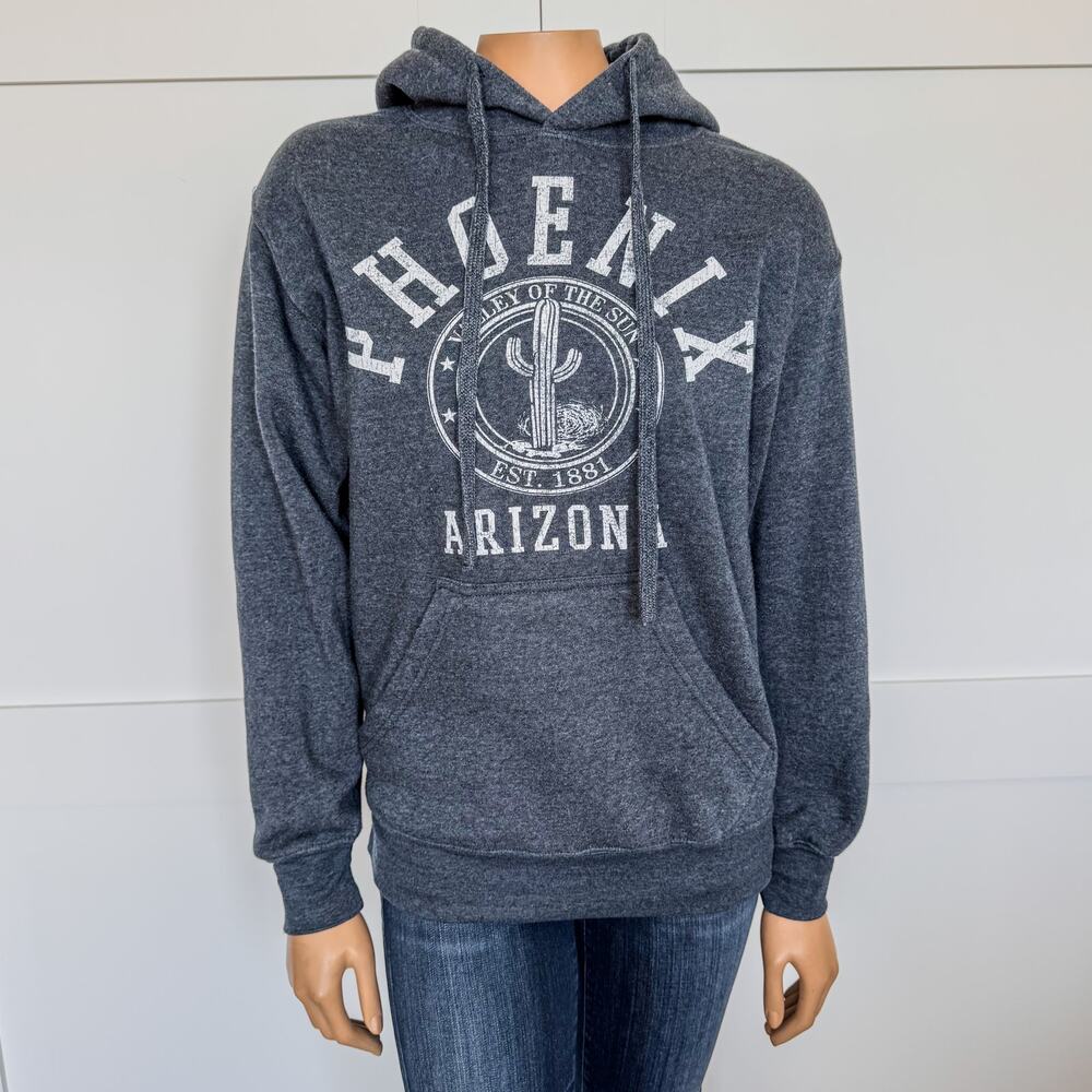 Pheonix Arizona Navy Blue & White Hooded Sweatshirt by Point-Women’s Size Small